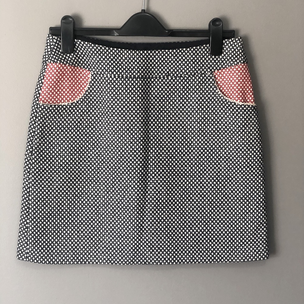 Avoca Anthology Blue and White Jacquard Skirt